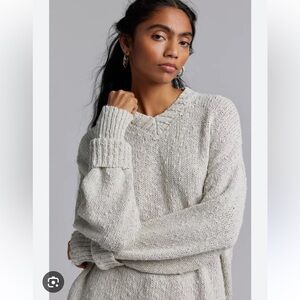 BDG Van Oversized V-Neck Dad Sweater